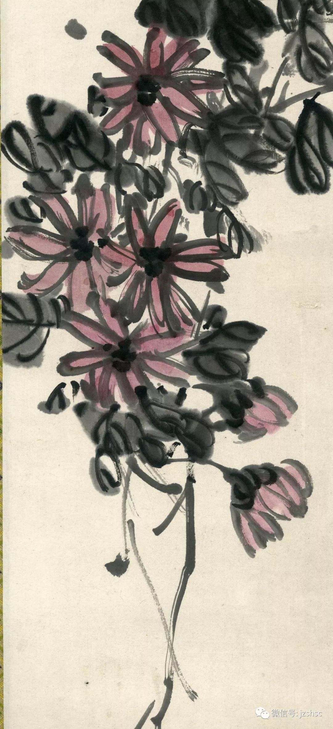 每日一画陈半丁精品菊花图高清版