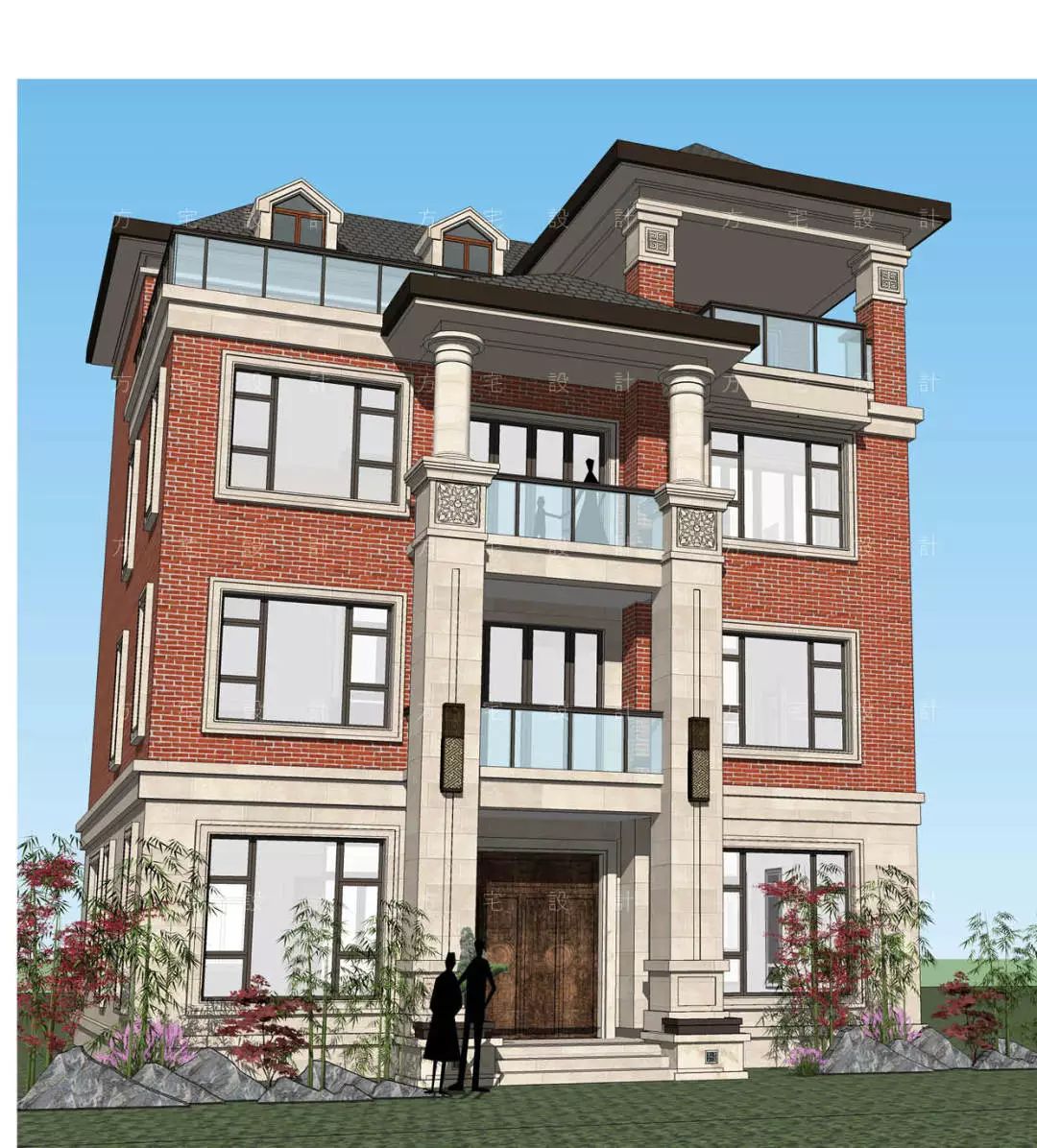 泉州·红韵——4层简欧风格自建房别墅设计