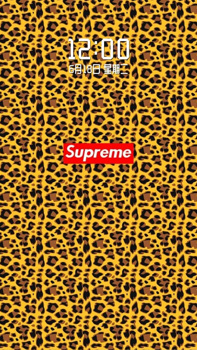 supreme手机壁纸潮人图片