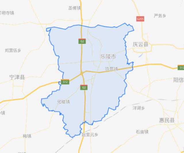 乐陵市乡镇地图图片