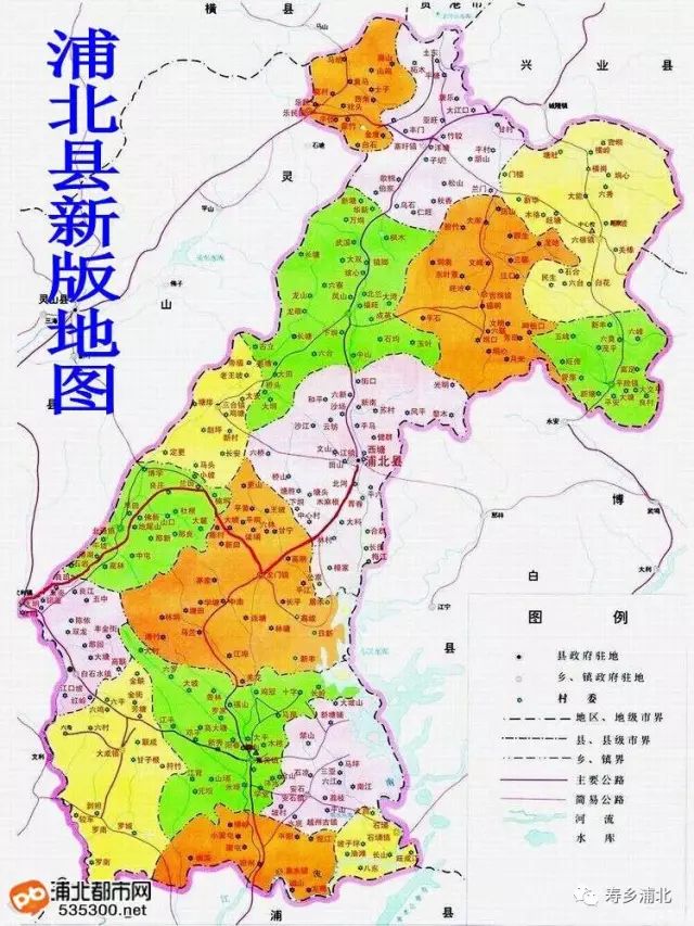 合浦地图 各乡镇图片