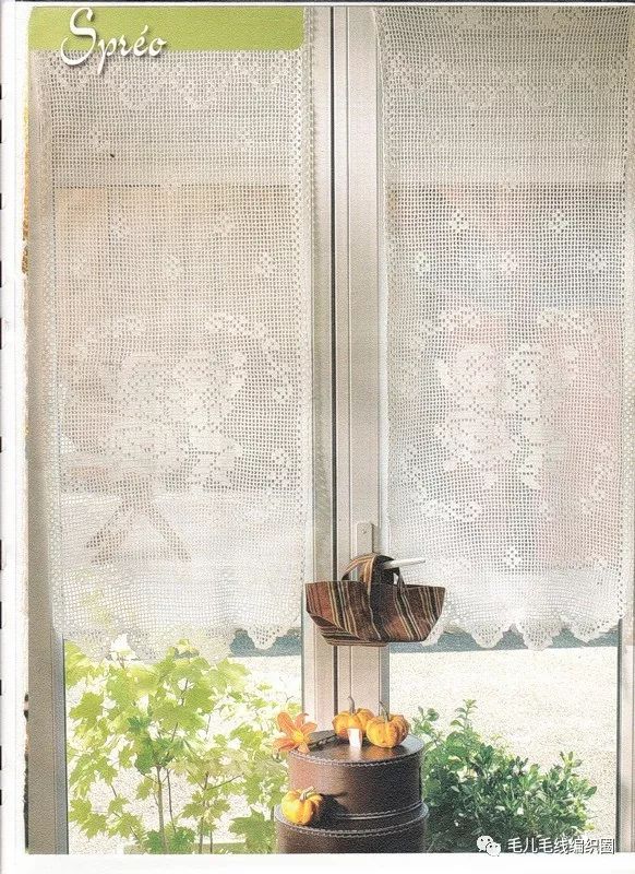 【图解】用蕾丝钩窗帘?还是不了吧.