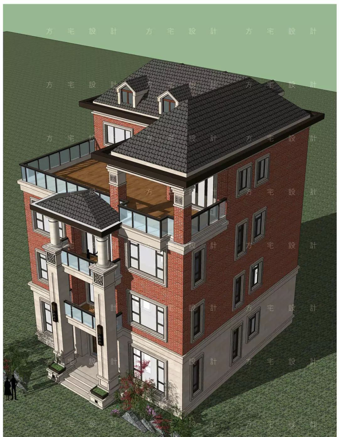 泉州·红韵——4层简欧风格自建房别墅设计