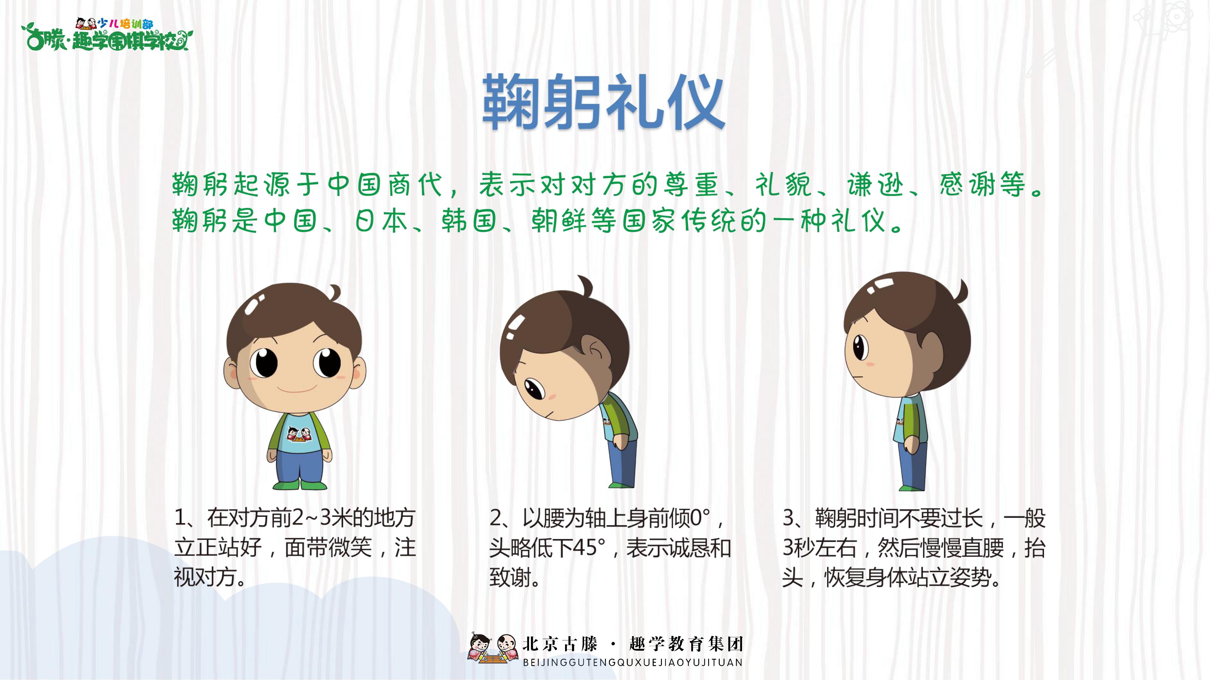 古滕趣学围棋围棋儿童礼仪上