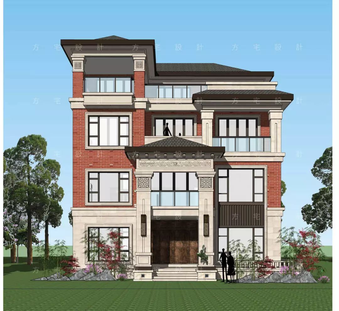泉州·红韵——4层简欧风格自建房别墅设计