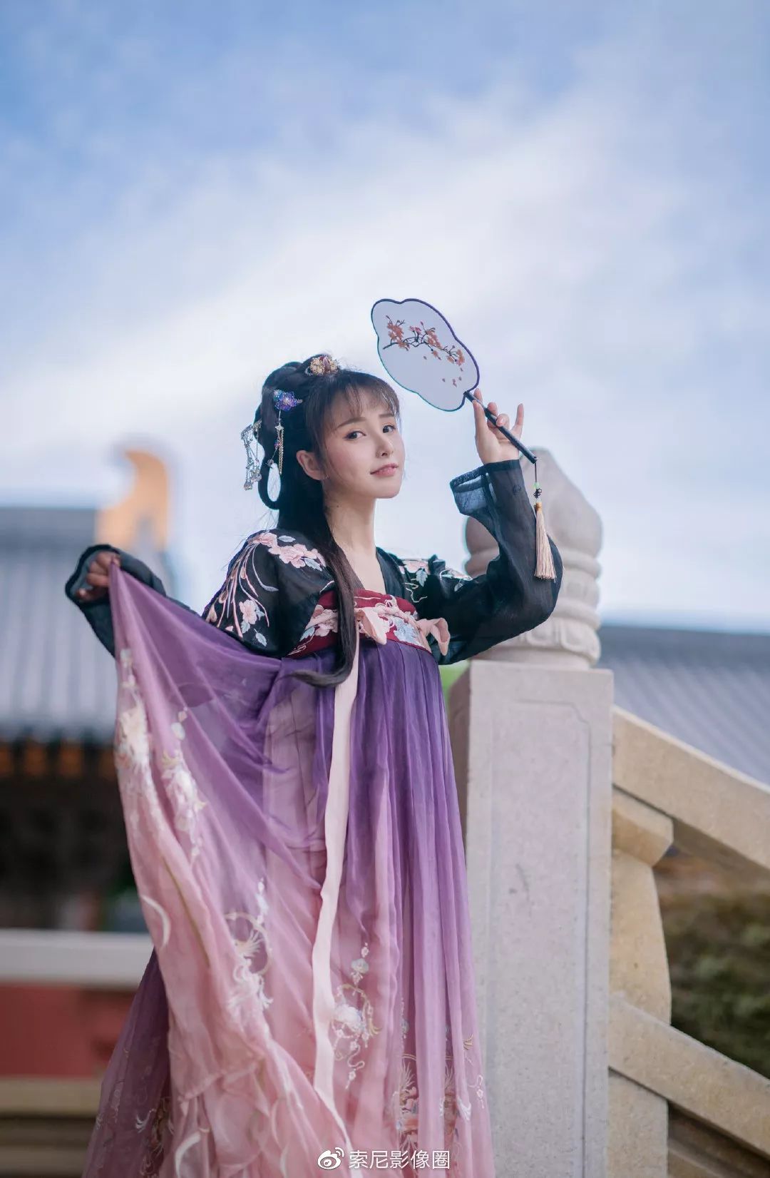 带上索尼微单a9拍摄汉服小姐姐