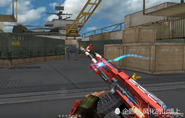 cf神器ak猩红上线自带红外射线两点一线式爆头