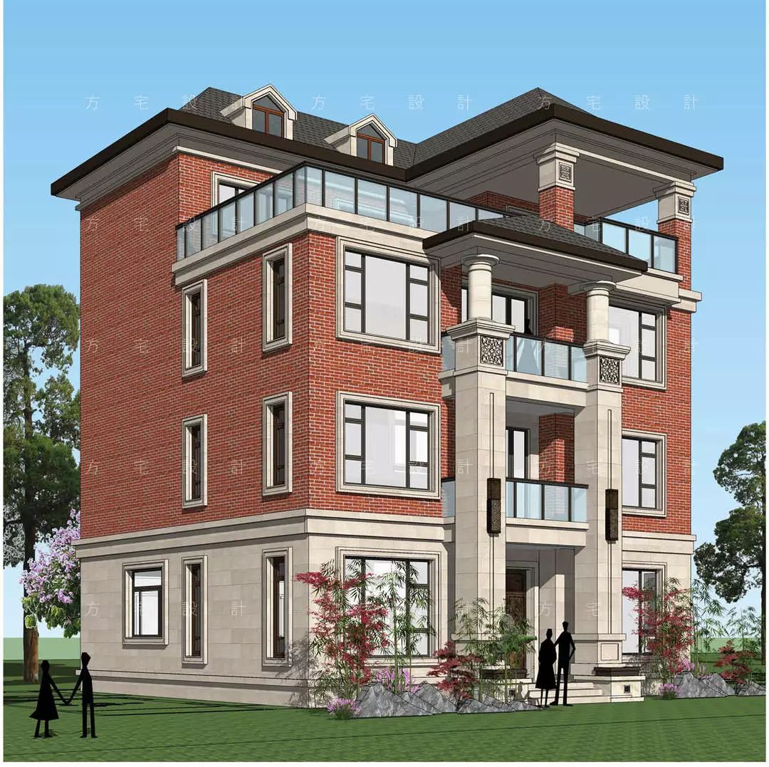 泉州·红韵——4层简欧风格自建房别墅设计