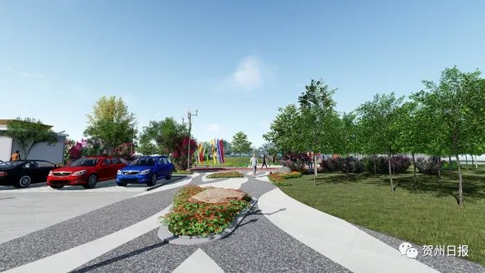 入口广场效果图