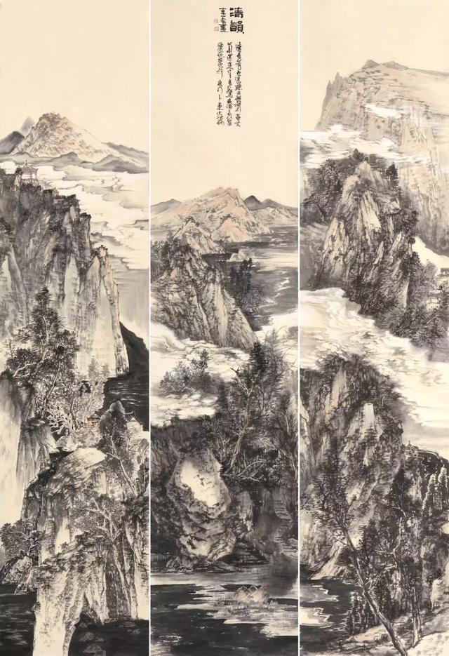 李俊柯太行山国画山水气韵生动风水神韵俱佳