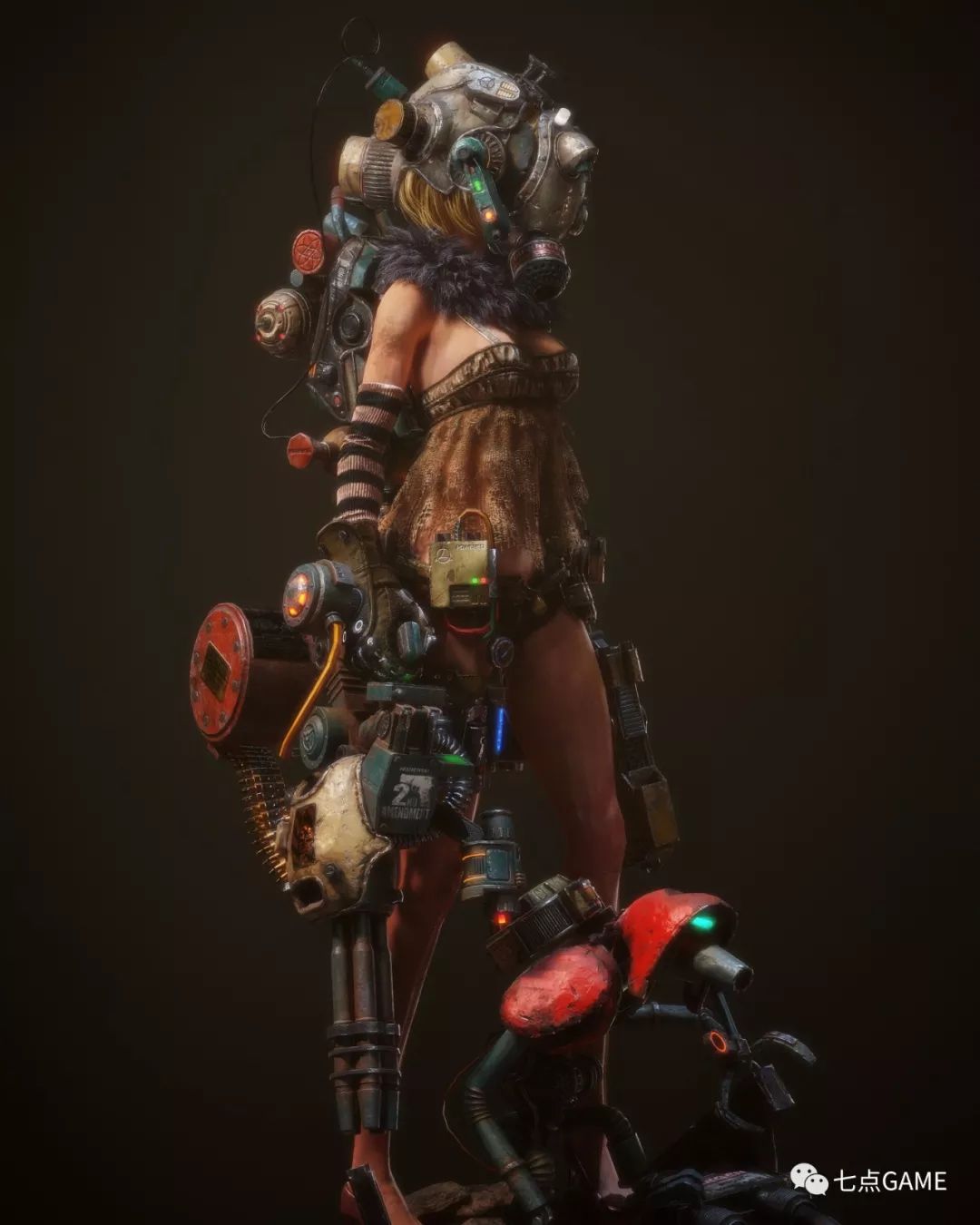 末日废土风少女我不允许你们还没看过这个模型7game