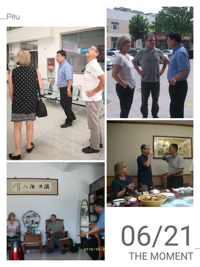 原创东平四中有点火外国友人来参观