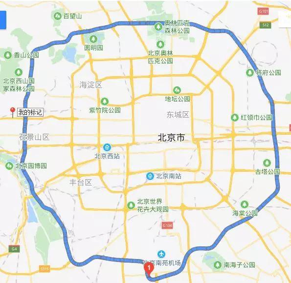 北京特12内环线路图图片
