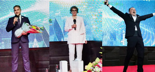 徐建成董事长特别为高级代理商伊利亚,维达力,瓦连京娜颁发大奖,以