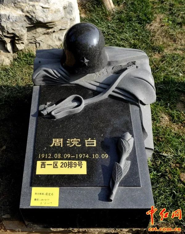 向英烈们致敬看枪碑上的钢盔国旗和枪八宝山革命公墓烈士纪念园启用