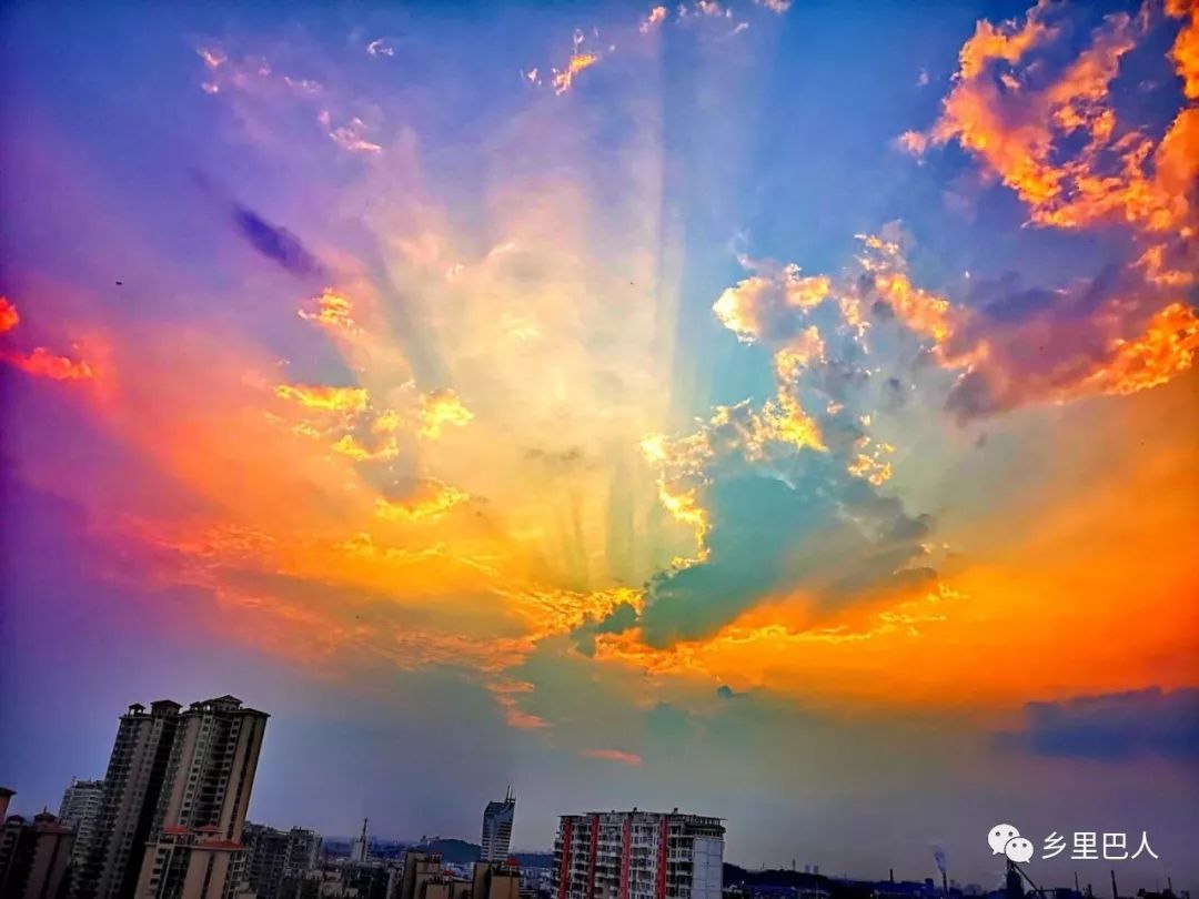 我的华为手机拍朝霞与晚霞