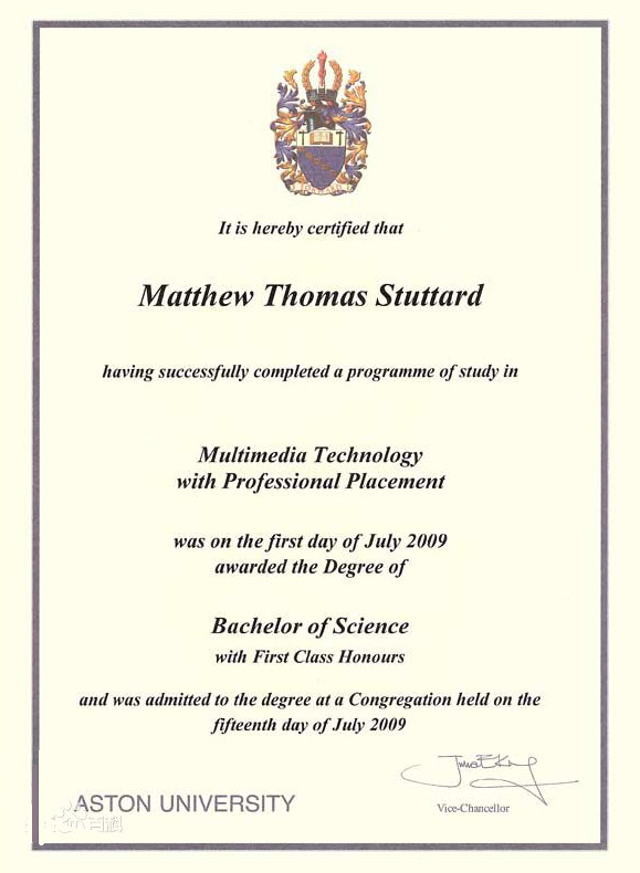 degree(及格学士学位)45-50分——third class degree(三等学士学位)