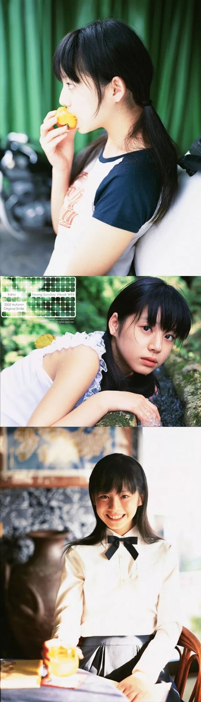 14岁时的夏帆水灵可爱属于夏日的初恋女神