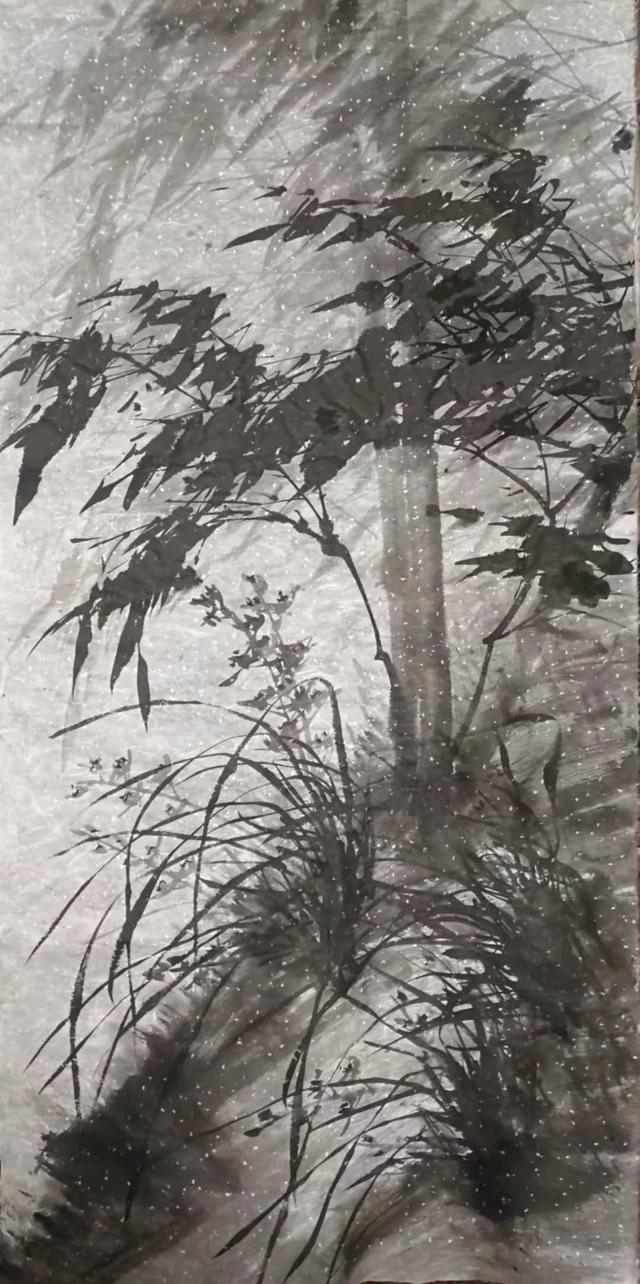 中国水墨画家姜子龙墨竹清风一抒天地正