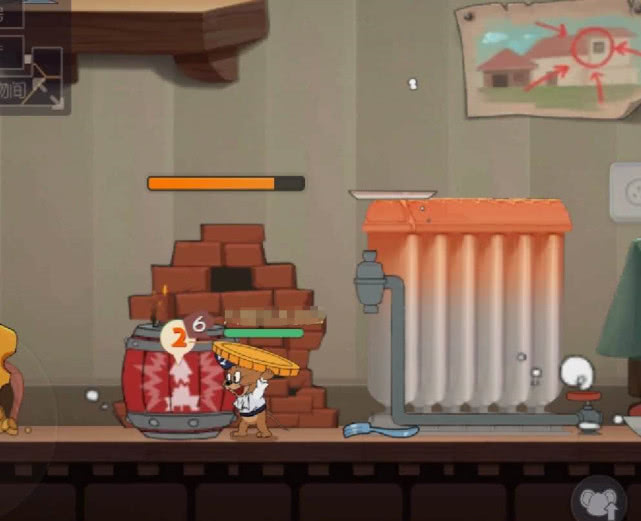 猫和老鼠手游:快速上手海盗杰瑞攻略技巧,学会后,溜猫不成问题_火药桶