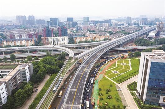 大学园路市政高架通车 从关山大道到江夏只需2分钟