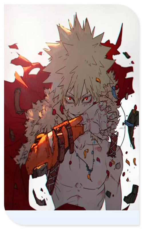 我的英雄学院青春系列图三的爆豪长出猫耳朵看着莫名的萌