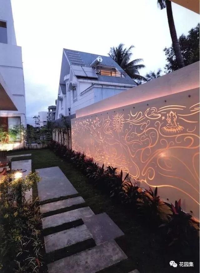 庭院景墙,这才是它该有的样子_美好花园