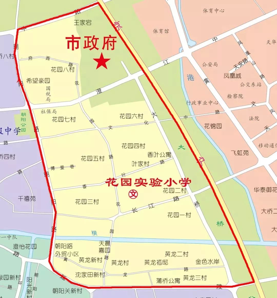 学区划分图请查收2019江阴城区小学招生方案公布啦