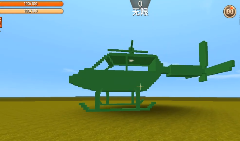 迷你世界大神1秒造出直升机自由操控飞行比迅猛龙还快