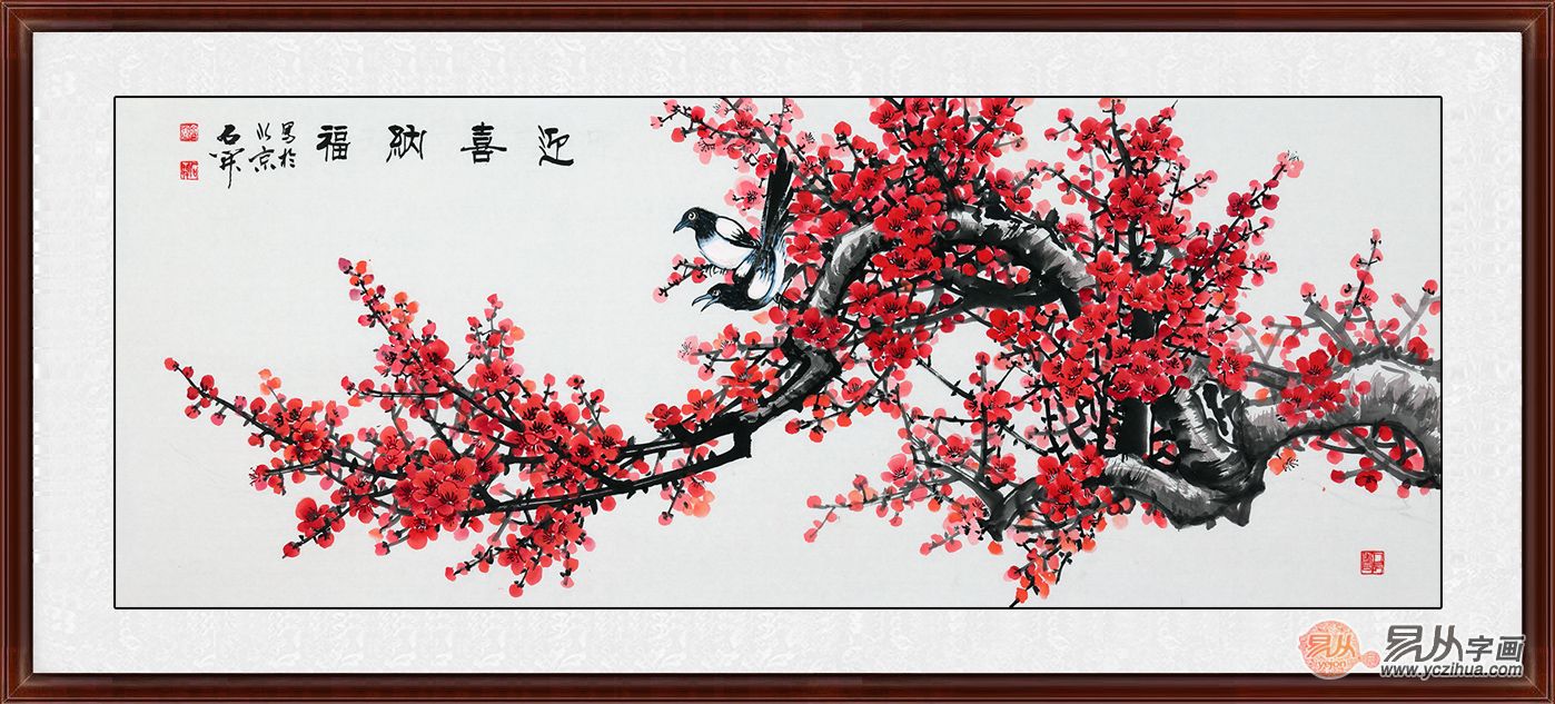 适合挂在沙发后面的三种花鸟国画,寓意都很好!