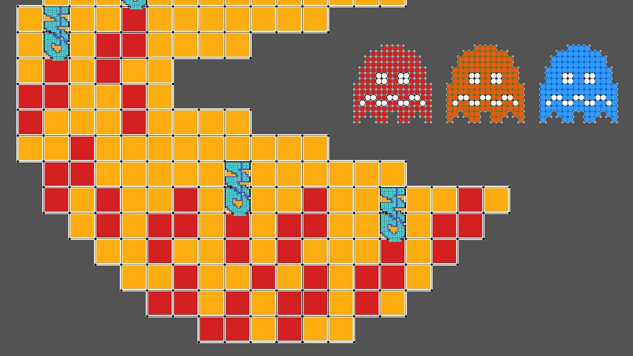 《吃豆人vr》是一款采用像素风格画面的vr游戏,采用了吃豆人经典玩法.