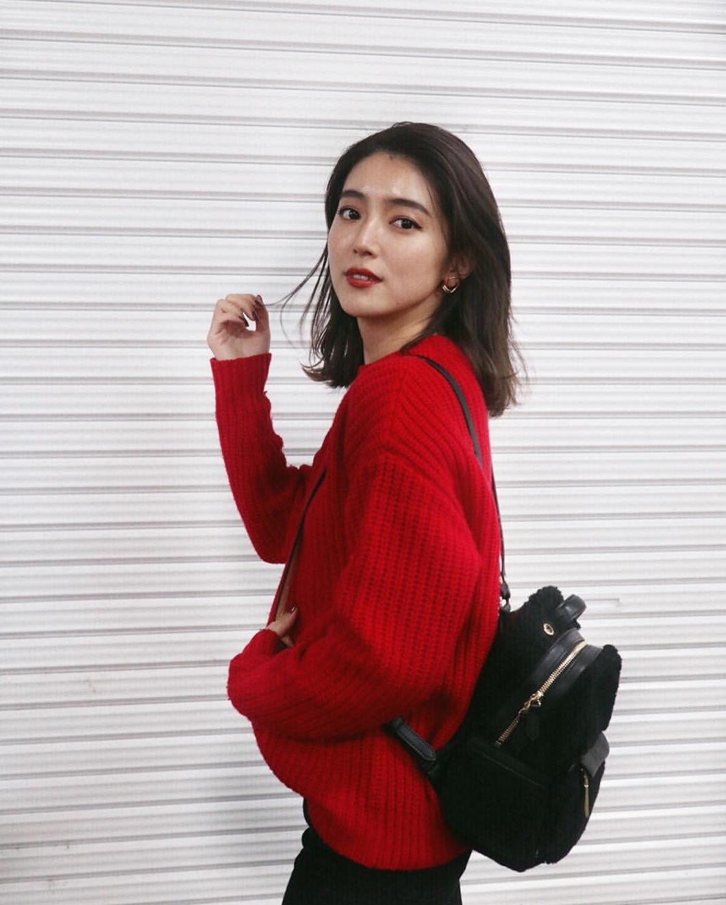 中长发港风造型