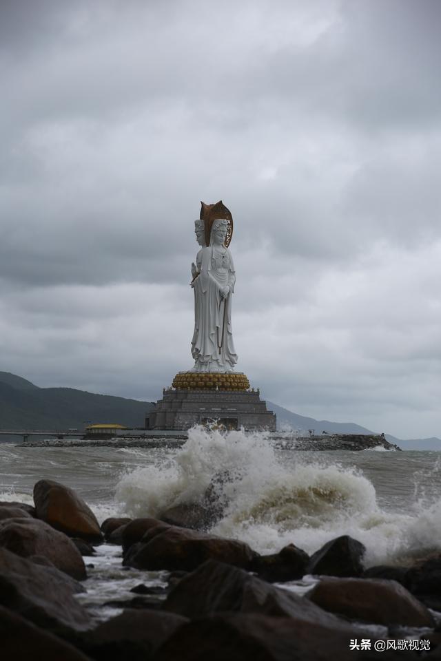 三亚观音台风图片