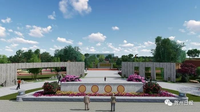 入口广场效果图