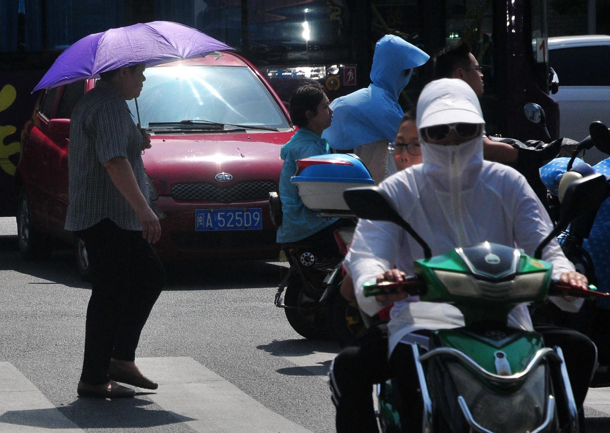 福建福州持续高温天气局地超过38