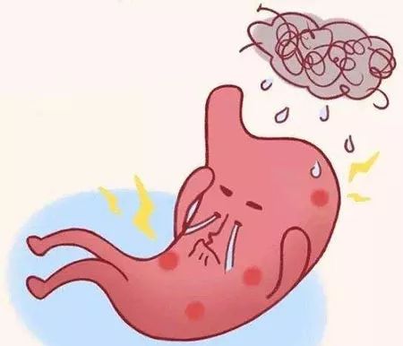 胃出血卡通图片