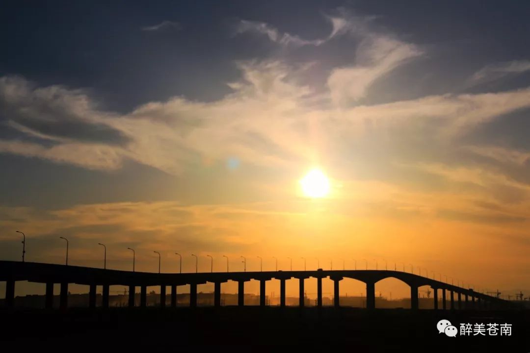 巴曹大桥日落