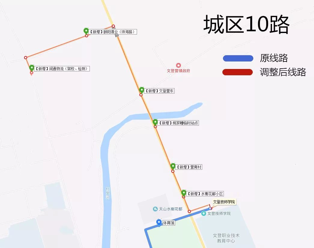 文登公交线路图图片