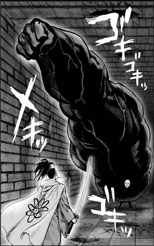 一拳超人漫画153话:黑精让你随便砍,原子武士将成为名画_童帝