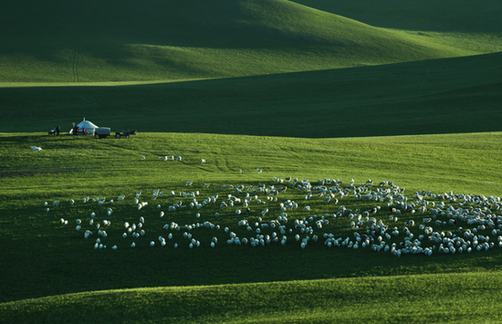 1/ 12 巴音锡勒草原旅游区位于内蒙古乌兰察布市卓资县城北30公里处