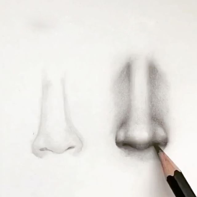 画画教程如何画鼻子