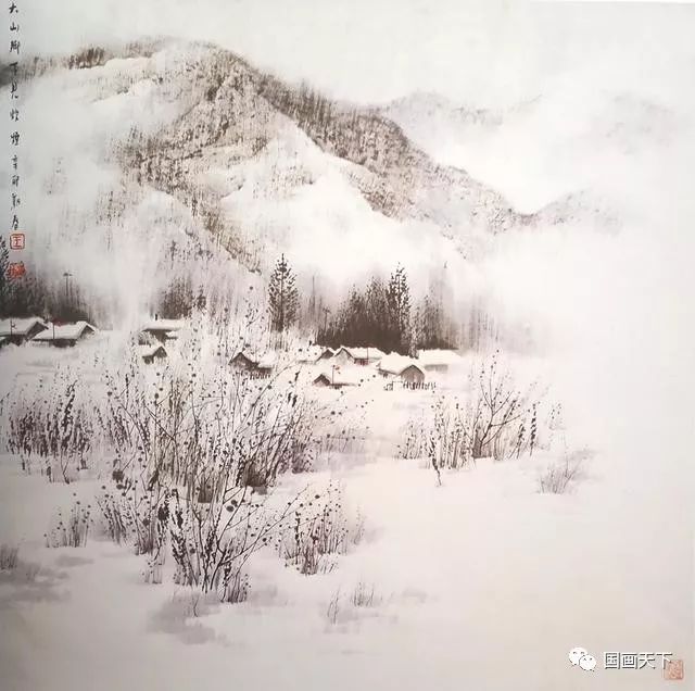 雪镜画法图片