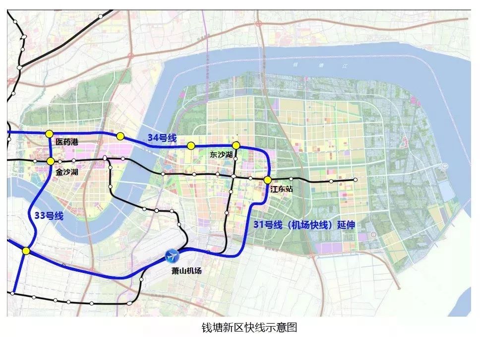 钱塘新区临江地铁规划图片