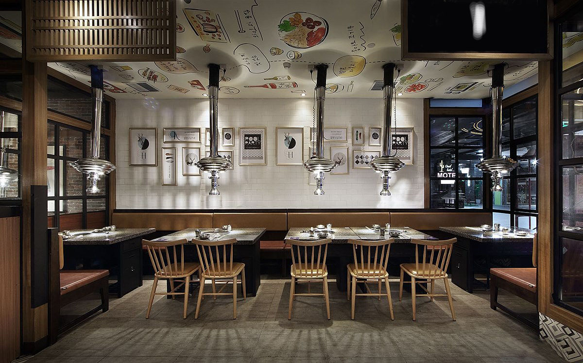 绵阳烤肉店装修烤肉店装修效果图