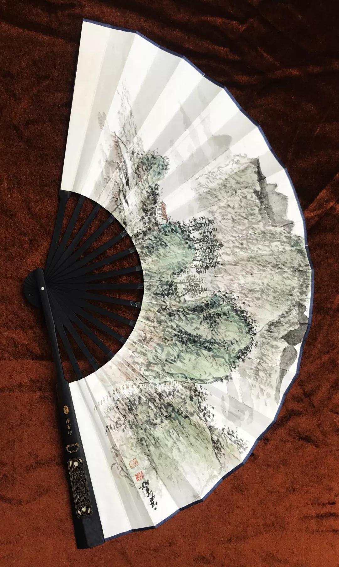 王润华 国画扇面王润华 国画扇面杨恢 行书扇面杨恢 行书扇面王冷石