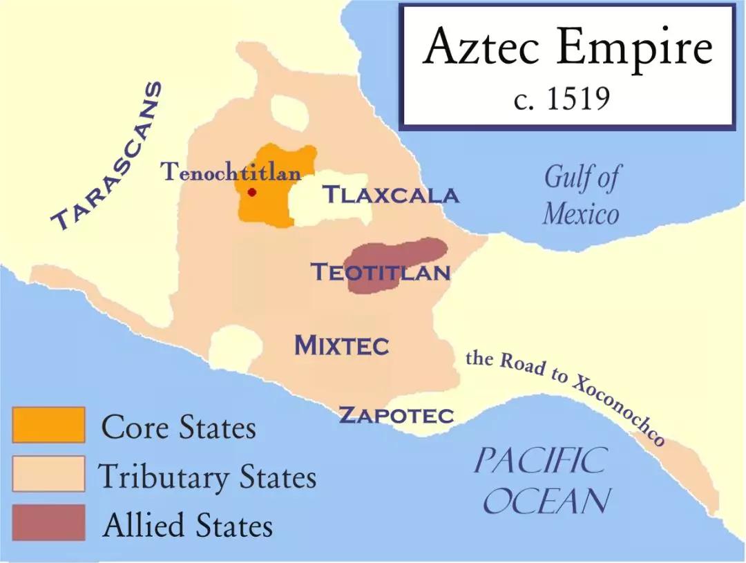 阿兹特克帝国版图图片