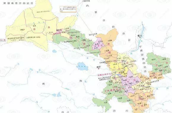 建國後甘肅區劃變更一覽1949—1999:蘭州天水張掖等變化很大_專區