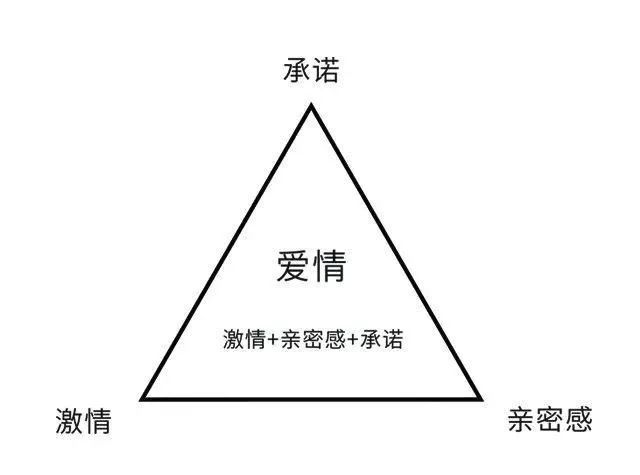 美國心理學家斯騰伯格提出了著名的愛情三角理論,認為愛情是由親密