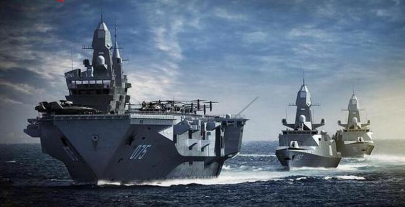 万吨级的055驱逐舰已经在4月23日高调亮相,还有更多的同级战舰即将