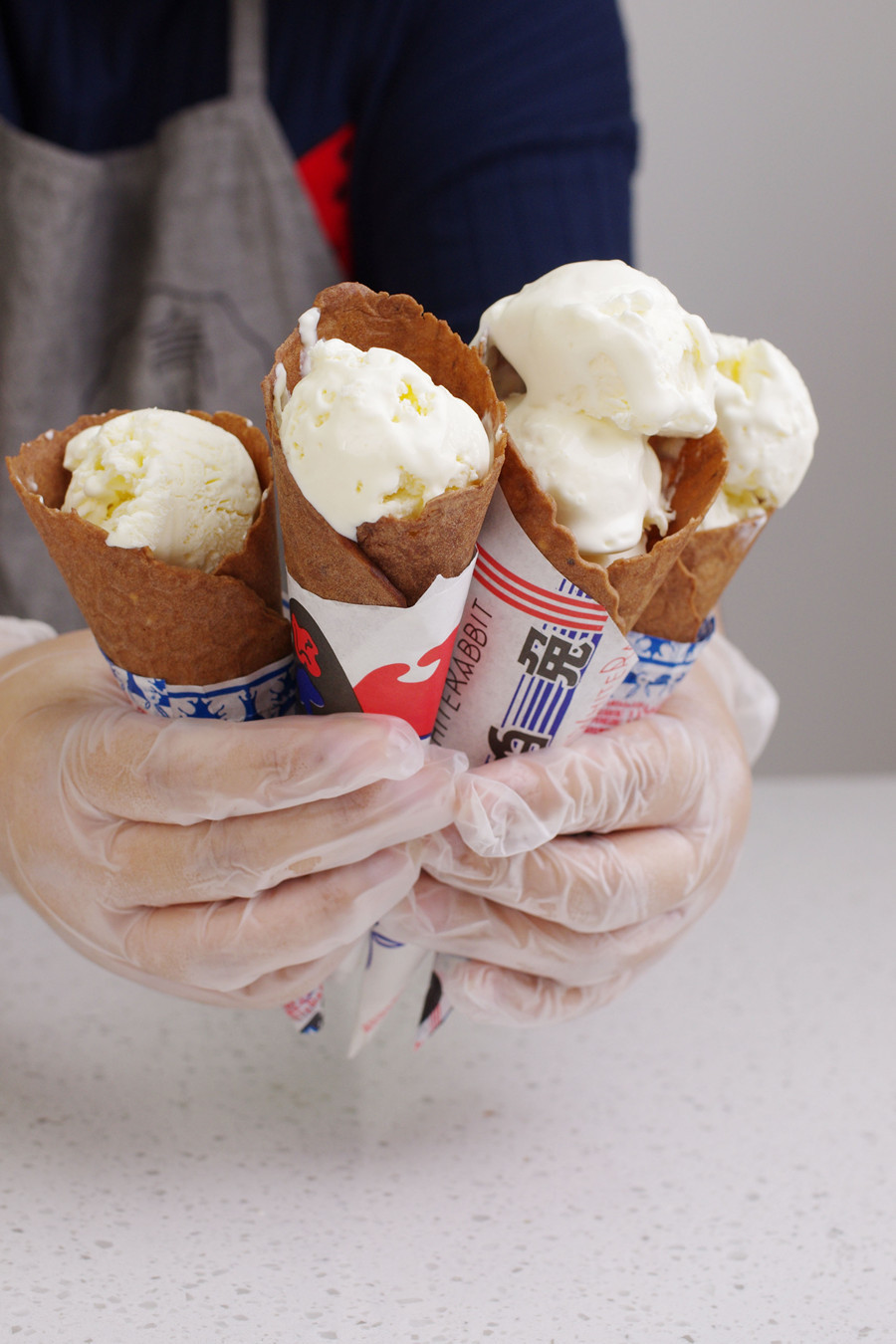 自己动手制作的才是有灵魂的大白兔蛋卷冰淇淋
